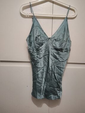 Vintage Rebecca Taylor 100% Silk Cami Tank Top V-Neck Size 6